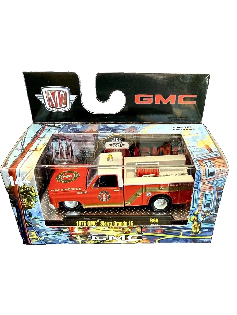 M2 Machines 1975 GMC Sierra Grande 15 Fire & Rescue Truck R98 26-34